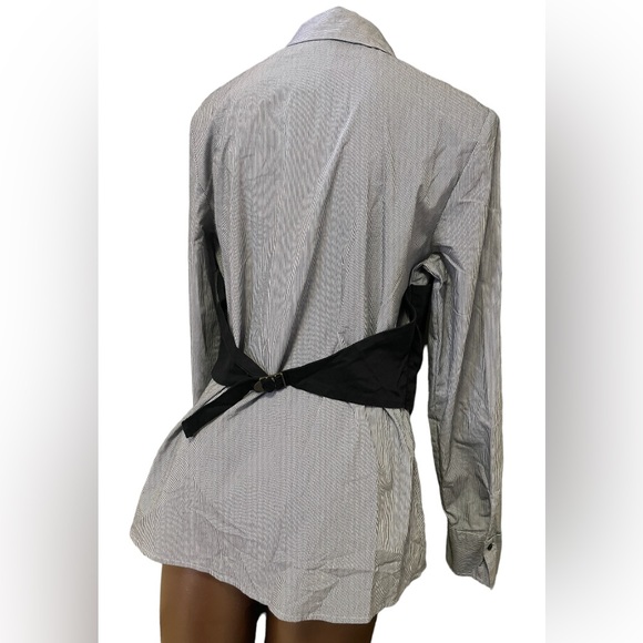 NEVA Pinstripe Vest Button-down Tall - Picture 3 of 10